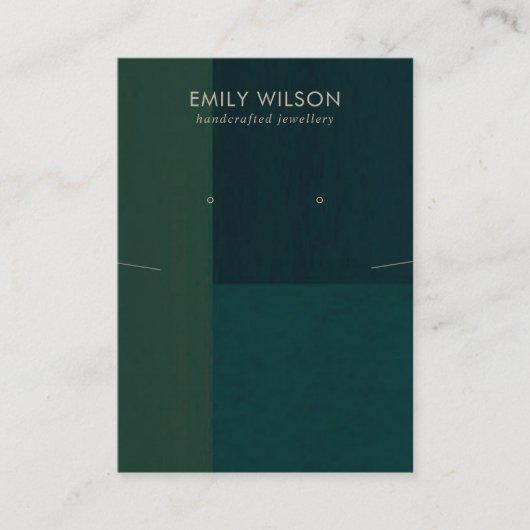 FLASCHENGRÜNE FARBBLOCK-ANZEIGE VISITENKARTE (Vorderseite)