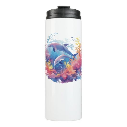 Flaschenhülse Dolphin Thermal Tumbler Thermosbecher (Vorderseite)