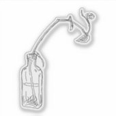 Flaschenkolben Aufkleber (Vorderseite)