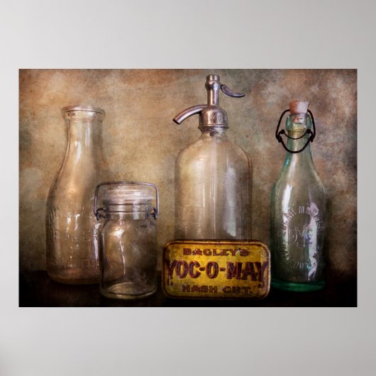 Flaschenkollektion - Containerkollektion Poster (Vorne)
