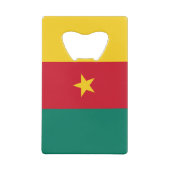 Flaschenkopfflagge aus Edelstahl, Kamerun Geldbeutel Flaschenöffner (Rückseite)