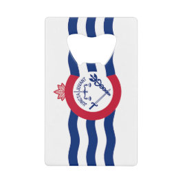 Flaschenkopfflagge aus rostfreiem Stahl Cincinnati Geldbeutel Flaschenöffner