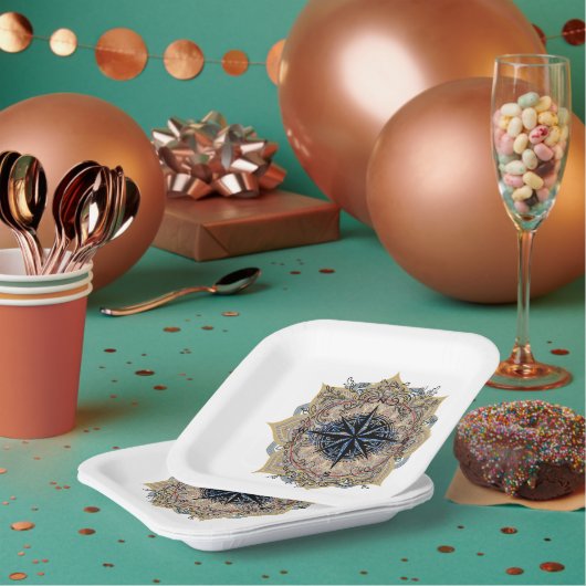 Flaschenkopfscheibe Flaschenkopfscheibe türkisches Pappteller (Multi)