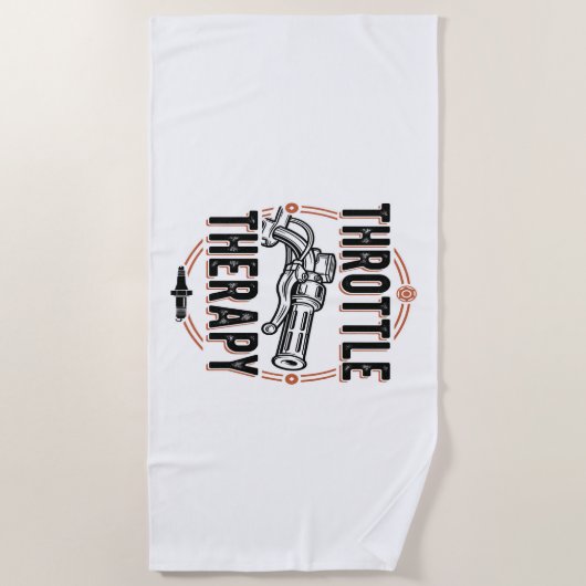 Flaschenkrampe Strandtuch (Vorderseite)