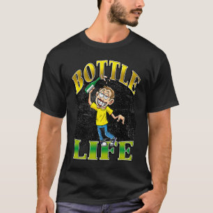 Flaschenleben Vintage Betrunken Alkohol Alkohol Ka T-Shirt
