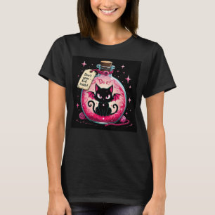 FlaschenMenace - Böser Schwarzer Katze T-Shirt