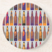 Flaschenmuster (Bier) Getränkeuntersetzer (Vorne)