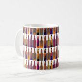 Flaschenmuster (Bier) Kaffeetasse (Vorderseite Links)