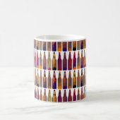 Flaschenmuster (Bier) Kaffeetasse (Mittel)