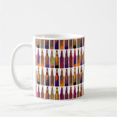Flaschenmuster (Bier) Kaffeetasse (Links)