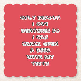 Flaschenöffnende Zähne Untersetzer