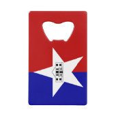 Flaschenöffner aus Edelstahl Flagge San Antonio (Vorderseite)