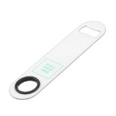 Flaschenöffner aus rostfreiem Stahl (Vorderseite Schrägansicht)