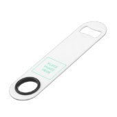 Flaschenöffner aus rostfreiem Stahl (Rückseite Schrägansicht)