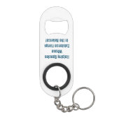 Flaschenöffner aus rostfreiem Stahl (Rückseite)