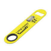 Flaschenöffner aus rostfreiem Stahl (Vorderseite Schrägansicht)