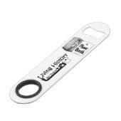 Flaschenöffner aus rostfreiem Stahl (Rückseite Schrägansicht)