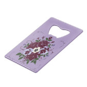 Flaschenöffner aus Stahl Bouquet de Violettes (Vorderseite Schrägansicht)