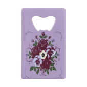 Flaschenöffner aus Stahl Bouquet de Violettes (Rückseite)