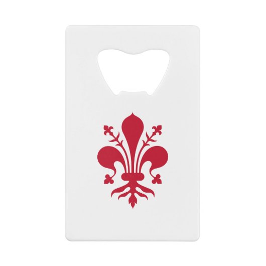 Flaschenöffner-Fahne aus Edelstahl in Florenz Geldbeutel Flaschenöffner (Vorderseite)