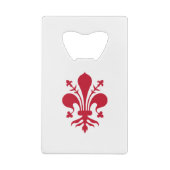 Flaschenöffner-Fahne aus Edelstahl in Florenz Geldbeutel Flaschenöffner (Rückseite)