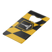 Flaschenöffner-Flagge aus Edelstahl, Flagge von Ba Geldbeutel Flaschenöffner (Vorderseite Schrägansicht)