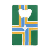 Flaschenöffner-Flagge aus Edelstahl, Portland Geldbeutel Flaschenöffner (Rückseite)