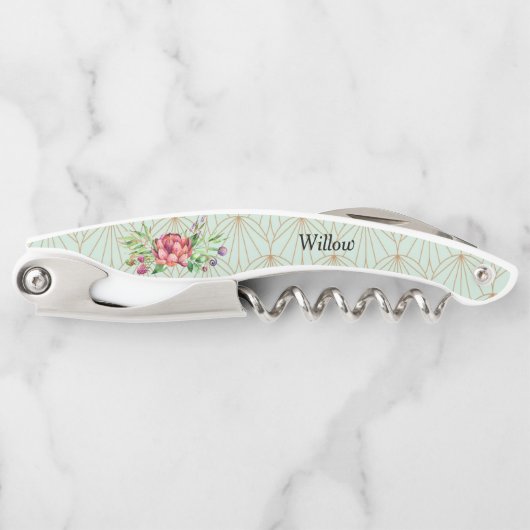 Flaschenöffner für Bridesmaid-Matches Weinetikett Kellnermesser (Vorderseite)