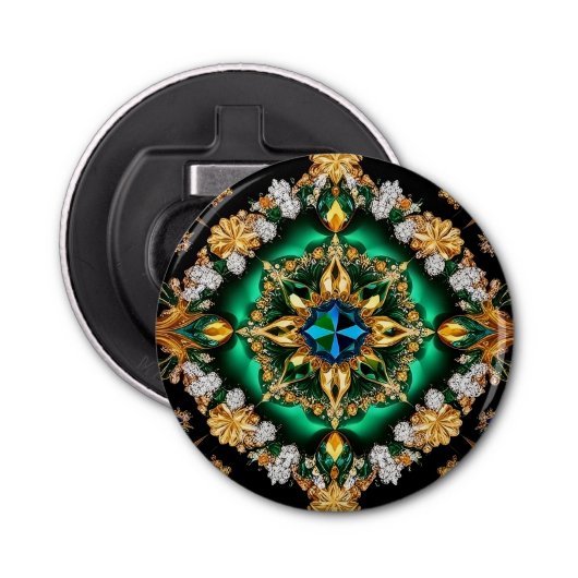 Flaschenöffner mit brasilianischem Farbdesign (Vorderseite)