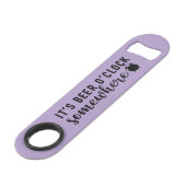 Flaschenöffner mit einem Zitat (anpassbar) (Vorderseite Schrägansicht)