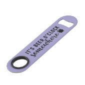 Flaschenöffner mit einem Zitat (anpassbar) (Rückseite Schrägansicht)