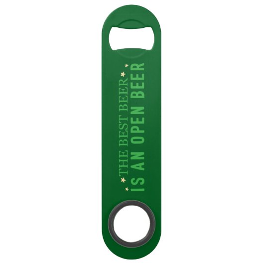 Flaschenöffner mit einem Zitat (anpassbar) (Vorderseite)