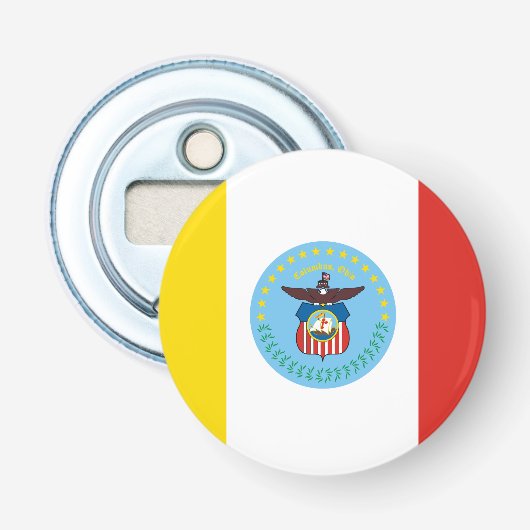 Flaschenöffner mit Flagge von Columbus, Ohio (Vorderseite)