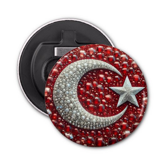 Flaschenöffner mit türkischer Farbgestaltung (Vorderseite)