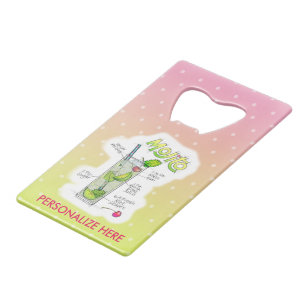 FLASCHENÖFFNER - MOJITO REZEPT COCKTAIL KUNST