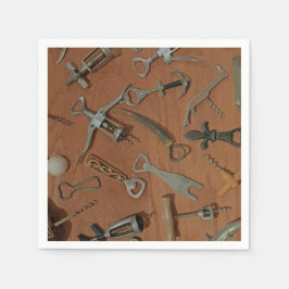 Flaschenöffner Standard-Cocktail Napkin Serviette