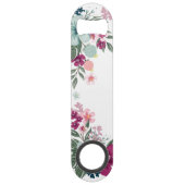 Flaschenöffner Tropische Blume auf White (Rückseite)
