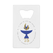 Flaschenöffnung mit Logo Geldbeutel Flaschenöffner (Vorderseite)