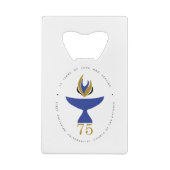 Flaschenöffnung mit Logo Geldbeutel Flaschenöffner (Rückseite)