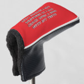 Flaschenöffnungszähne  golf headcover (3/4 Vorderseite)