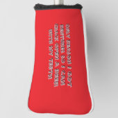 Flaschenöffnungszähne  golf headcover (Rotieren 90)