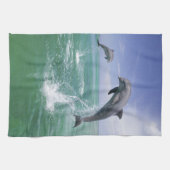 Flaschenose Delphine Tursiops truncatus Geschirrtuch (Horizontal)