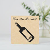 Flaschenpost. Einladung (Stehend Vorderseite)