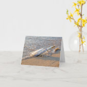 Flaschenpost Karte (Gelbe Blume)