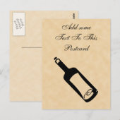 Flaschenpost Postkarte (Vorne/Hinten)