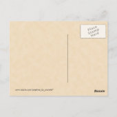 Flaschenpost Postkarte (Rückseite)