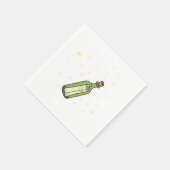 Flaschenpost-Thema Serviette (Ecke)