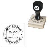 Flaschenpost Zustelldienst komisch anpassbar Gummistempel (Stempel)