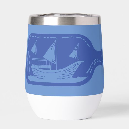 Flaschenschiff (Rückseite)