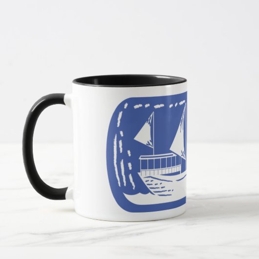 Flaschenschiff Tasse (Links)